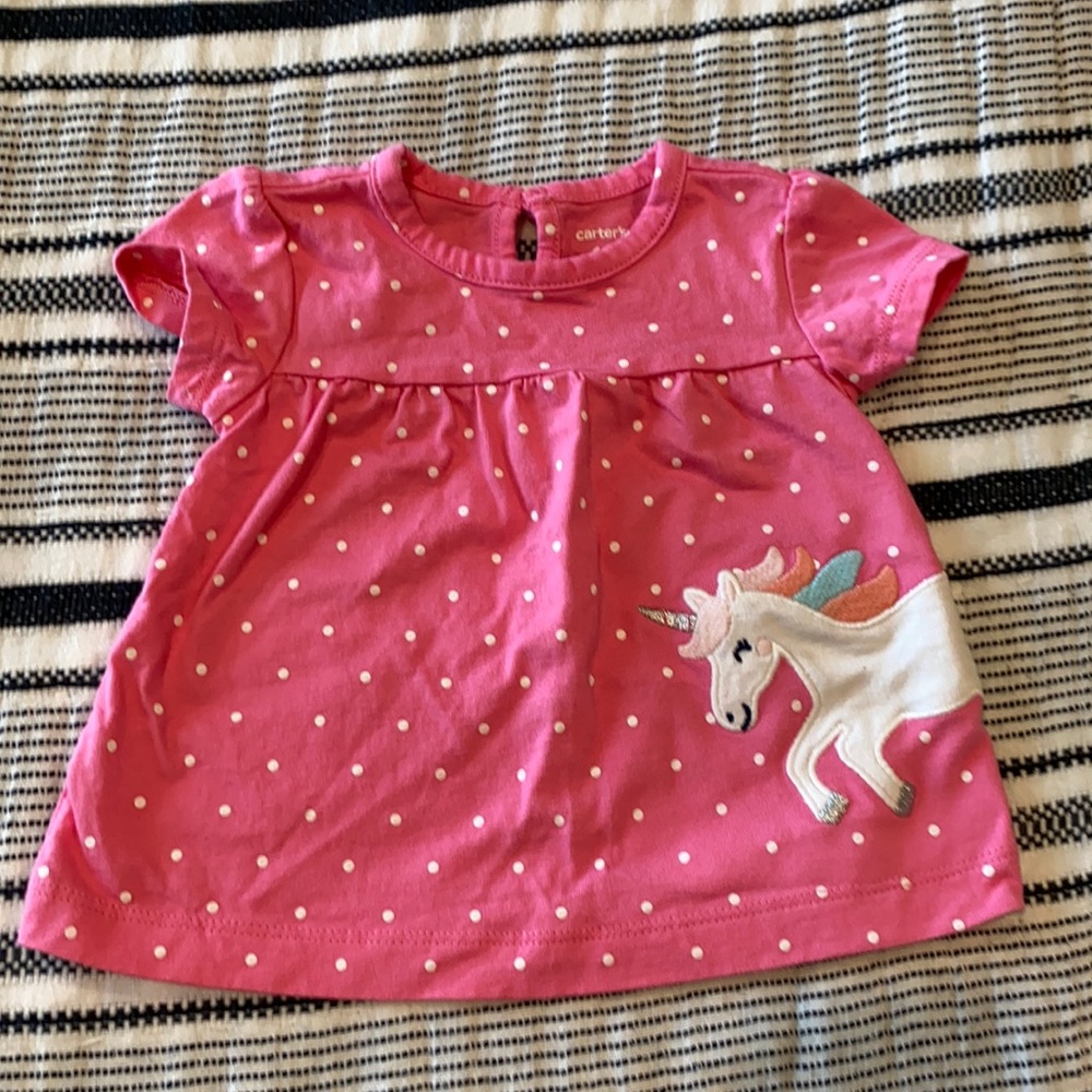 Carter’s Unicorn Polka Dot Tee